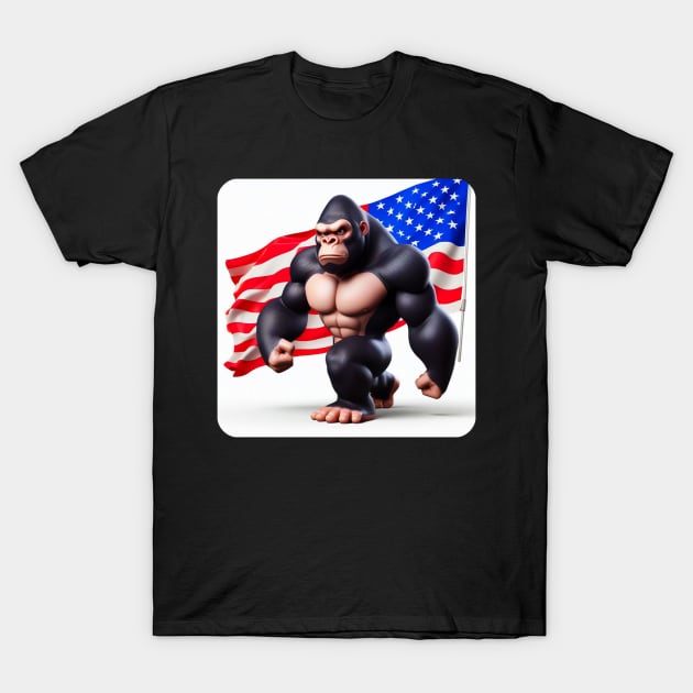 Grumpy Gorilla #12 T-Shirt by The Black Panther